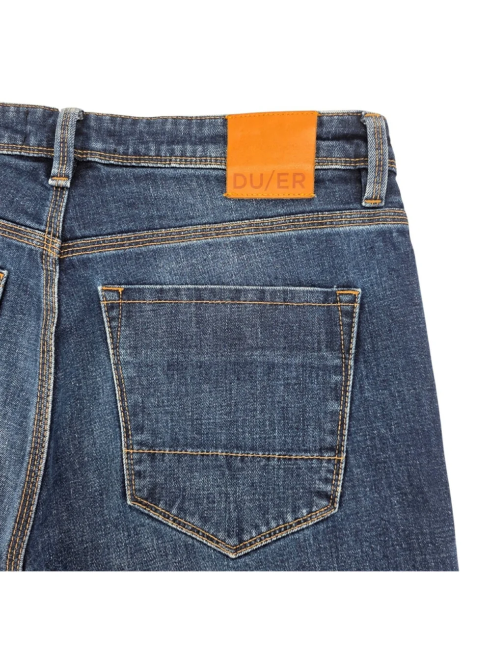 DU/ER L2X Straight Leg Jeans Mens 34x30 Dark Wash Performance Stretch Coolmax